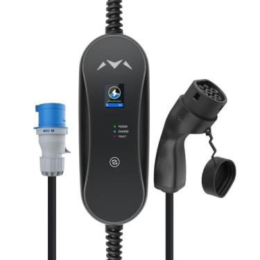 Imagem de Carregador para Carro Elétrico,7.4kW Type 2,32A monofásico CEE, Home charging station for electric vehicles Single-phase 6m cable For indoor and outdoor use