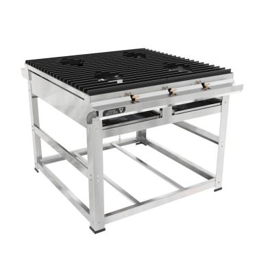 Imagem de Fogão Industrial 4 Bocas De Centro Venâncio Nova Era Com Espera Forno Nev22i