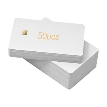 Imagem de SLE4442 Cartões IC de contato (pacote com 50) – Cartões inteligentes de PVC ISO para sistemas de controle de acesso, armazenamento seguro e gerenciamento de identidade