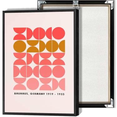Imagem de Bauhaus Arte de parede em tela moderna de meados do século pôsteres minimalistas estilo arte moderna impressões inspiradas modernas decoração de parede estética para sala de estar quarto decoração de