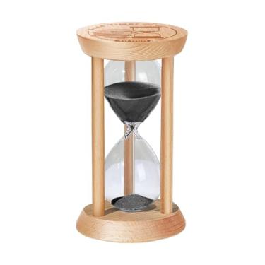 Imagem de Ampulheta de 3 minutos, temporizador de areia de madeira de 3 minutos, relógio de areia de madeira, mini vidro de três minutos, Reloj De Arena, Sandglass pequeno para temporizador de escova de dentes