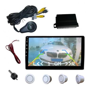 Imagem de SANDETOUN Kit de sensor de estacionamento kit de sensor de reserva sensor reverso para carro 18 opções de cores para sondas ajustável alarme volume profissional sensor de reversa para carro assistente