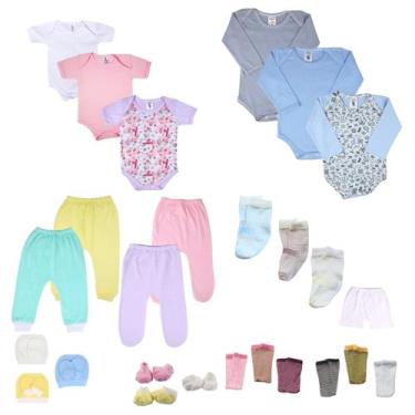 Imagem de Kit 30 Peças Enxoval Bebes Roupas Para Recém Nascido - Batutinhas Baby