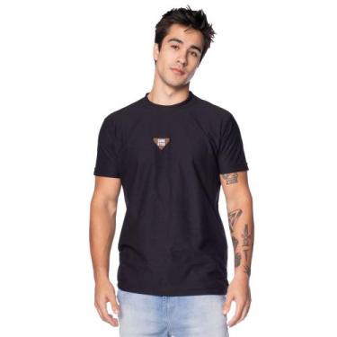 Imagem de Camiseta Masculina Gangster Malha Texturizada Preto, Preto, G