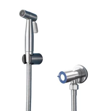 Imagem de Ducha Higiênica de Metal Cromado – Gatilho em Metal, 1/4 de Volta, Conjunto Completo
