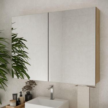 Imagem de Espelheira De Banheiro Nature 110cm Estilare ESP4034 Carvalho