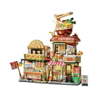 Imagem de Blocos De Montar Para Crianças Série Loz Street View Modelo De Café Iz