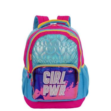 Imagem de Mochila Sestini Neon Colorida Grande Com Alças Reguláveis
