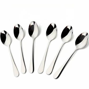 Imagem de 12 PeçAs AçO Inox Colher De Restaurante Faqueiro Casa Cozinha Aparelho (Colher De Mesa-12 Pcs)