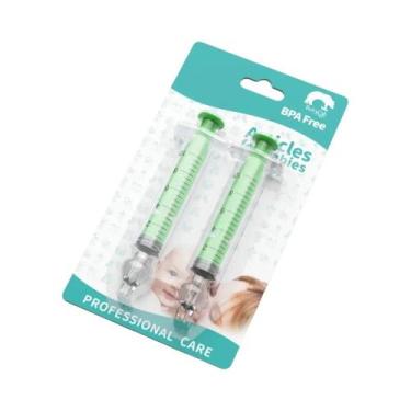 Imagem de Conjunto De Aspirador Nasal De Silicone Para Bebês, Seringa Para Crian
