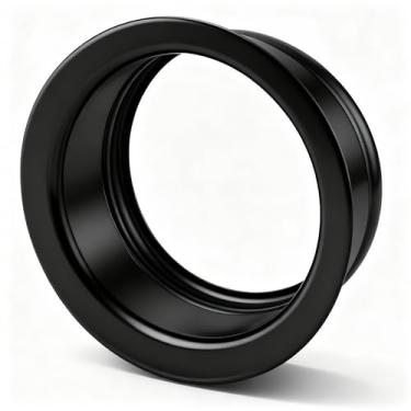 Imagem de Flange de pia preta fosca serve para flange de pia InSinkErator FLG-MTBLK, flange de pia de aço inoxidável durável para trituradores de lixo InSinkErator e a maioria das pias de cozinha, 1 pacote