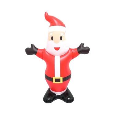 Imagem de Decoração inflável de Papai Noel de Natal - NONE, Vermelho