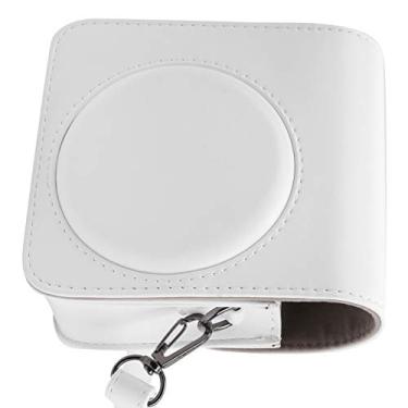 Imagem de aqxreight Capa de Proteção de Couro PU para Bolsa Alça de Ombro única para Câmera Instantânea Mini70 cobrirá o Ajuste que você Faz do Ajuste da Alça de Metal, Comprimento da Alça, Qualidade Câmera