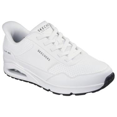 Imagem de Skechers Tênis masculino Uno-Banksia Luxe Hands Free Slip-ins, Wht, 46