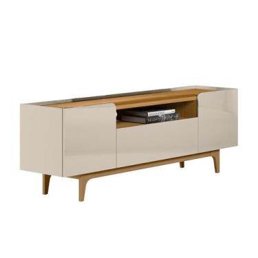 Imagem de Rack para Sala de Estar TV 75 Pol 3 Portas 180cm Milano L05 Tauari Off