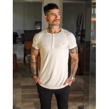 Imagem de T-shirt henley moletim off white - Spoiller.Clothing, P