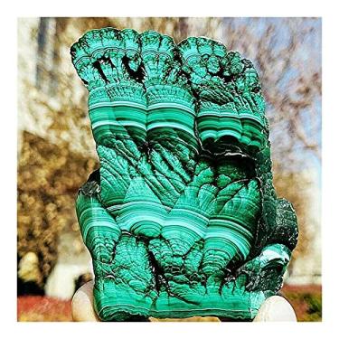 Imagem de Cristais naturais quartzo malaquita amostra livre de pedra Reiki sala escritório casa aquário decoração acessórios pedra preciosa doméstica (tamanho: 550-600g)