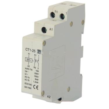 Imagem de 2P 16A 24V 50/60HZ Trilho DIN Doméstico AC Contator modular 1NO 1NC