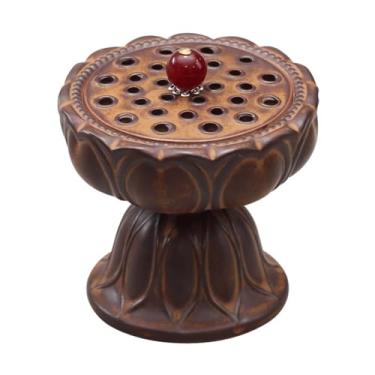 Imagem de Queimador de incenso de cerâmica queimador de incenso esmaltado trocado por forno disco de sândalo queimador de aromaterapia doméstico ornamentos para queimador de incenso