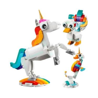 Imagem de Modelo De Bloco De Montar De Papagaio Exótico 3 Em 1, Conjunto De Brin