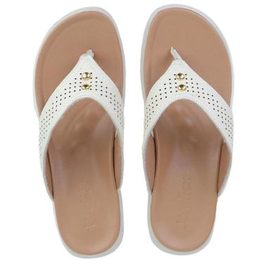 Imagem de Chinelo Feminino Usaflex Couro Bege - MA0902006-Feminino