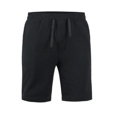 Imagem de Bermudas Masculinas De Verão Em Algodão E Linho Respirável, Cor Sólida