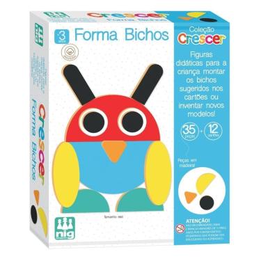 Imagem de Jogo Montando Forma Bichos - Coleção Crescer - Nig Brinquedos 