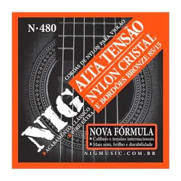 Imagem de Encordoamento Violão Nylon Tensao Alta Nig N480