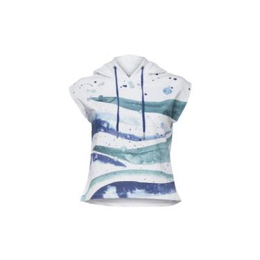 Imagem de Moletom Sem Manga Com Capuz Feminino Wave Anemoss, Branco, P
