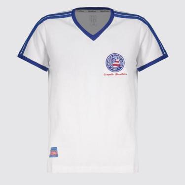 Imagem de Camisa Bahia Retrô 1988 Juvenil Branca - Retromania, P