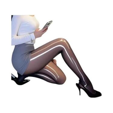 Imagem de Meias-calças Femininas Brilhantes E Lisas Com Óleo De Cavalo, Leggings