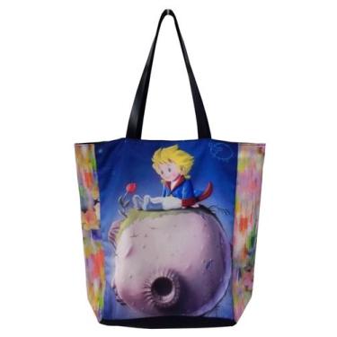 Imagem de Bolsa Pequeno Príncipe Sacola Ecobag Lateral Floral - DB