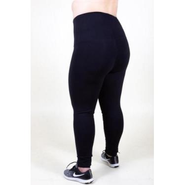 Imagem de Legging preta lisa plus size - Heline Modas, G5