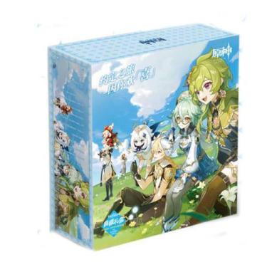 Imagem de Conjunto de caixas de mangá de anime Genshins Impacts com suporte DIY,