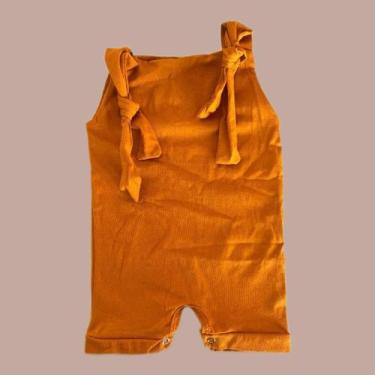 Imagem de Jardineira Verão Bebê Macacão Curto de Bebe Infantil P M G 1 - Mali Ar