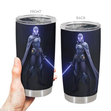 Imagem de Caneca de viagem Oasisdream Tumbler 600ml de aço inoxidável com tampa