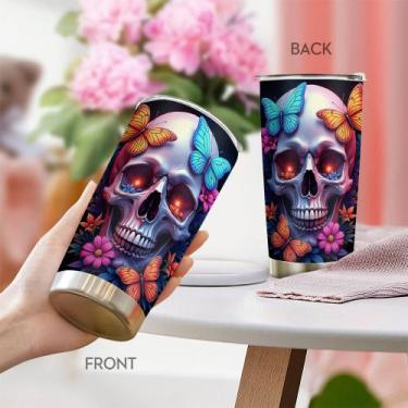 Imagem de Caneca de aço inoxidável Travel Tumbler Oasisdream 600ml