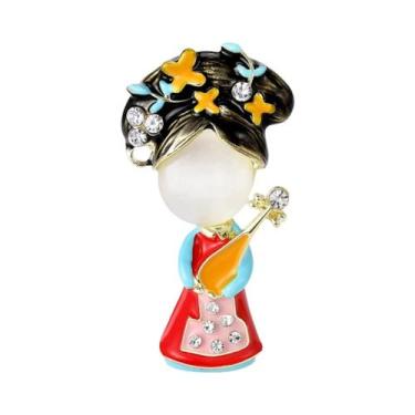 Imagem de Broches De Personagens De Bombeiros Unissex Para Meninas, Pins Pintado