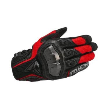 Imagem de Luvas De Motocicleta Masculinas Em Couro Genuíno RST390 391 Quatro Est