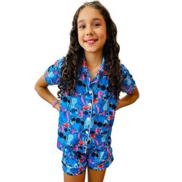 Imagem de Pijama Americano Infantil Roupa De Dormir De Criança - Isysser, Azul, 