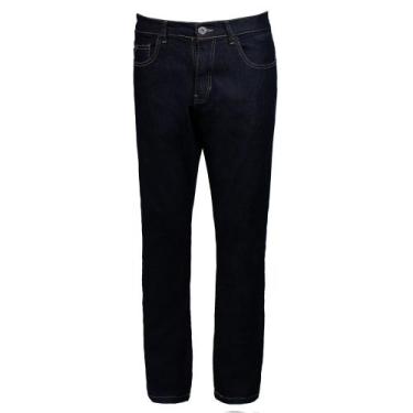 Imagem de Calça Jeans Masculina Gangster Reta Azul Escuro, Azul escuro, 48