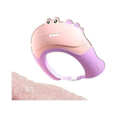 Imagem de Touca De Banho Ajustável Para Bebês, Proteção Para Ouvidos, Protetor D