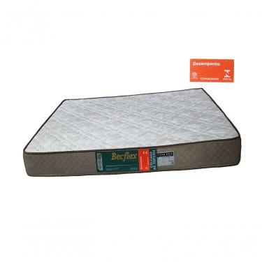 Imagem de Colchão Espuma Casal Titan Gold D80 138x188x18cm Branco Bege Becflex