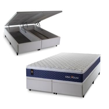 Imagem de Cama Box Baú Lagras com Molas Ensacadas 193x203 King House