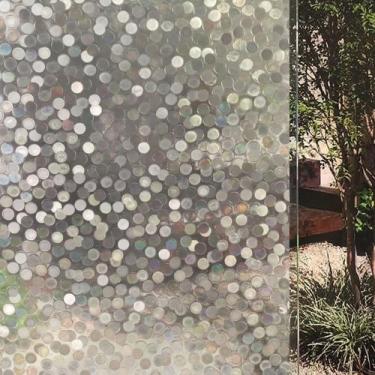 Imagem de Pelicula Adesiva Eletrostatica 3D para Porta de Vidro Mini Bolinhas 21