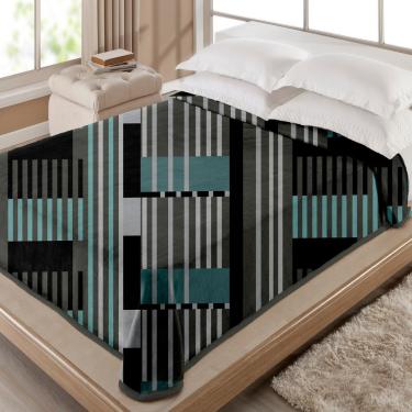 Imagem de Cobertor Casal Atuale 1,80M X 2,20M 100% Poliéster Microfibra Raschel Macio Estampado