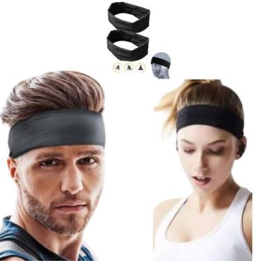 Imagem de 2 Faixas Testeira Headband Anti Suor Cabelo - QUERO & PRECISO