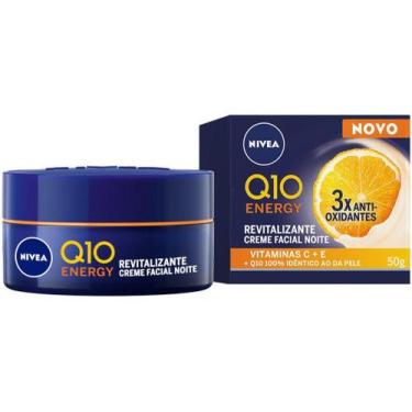 Imagem de Creme Antissinais Facial Noturno Nivea Q10 Energy - 50g