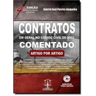 Imagem de Contratos em geral no codigo civil de 2002 comentado - artigo por arti