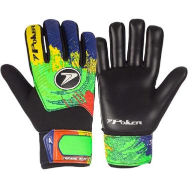 Imagem de Luva de Goleiro Infantil Futebol de Campo Jogo Treino Poker 01129, Ama
